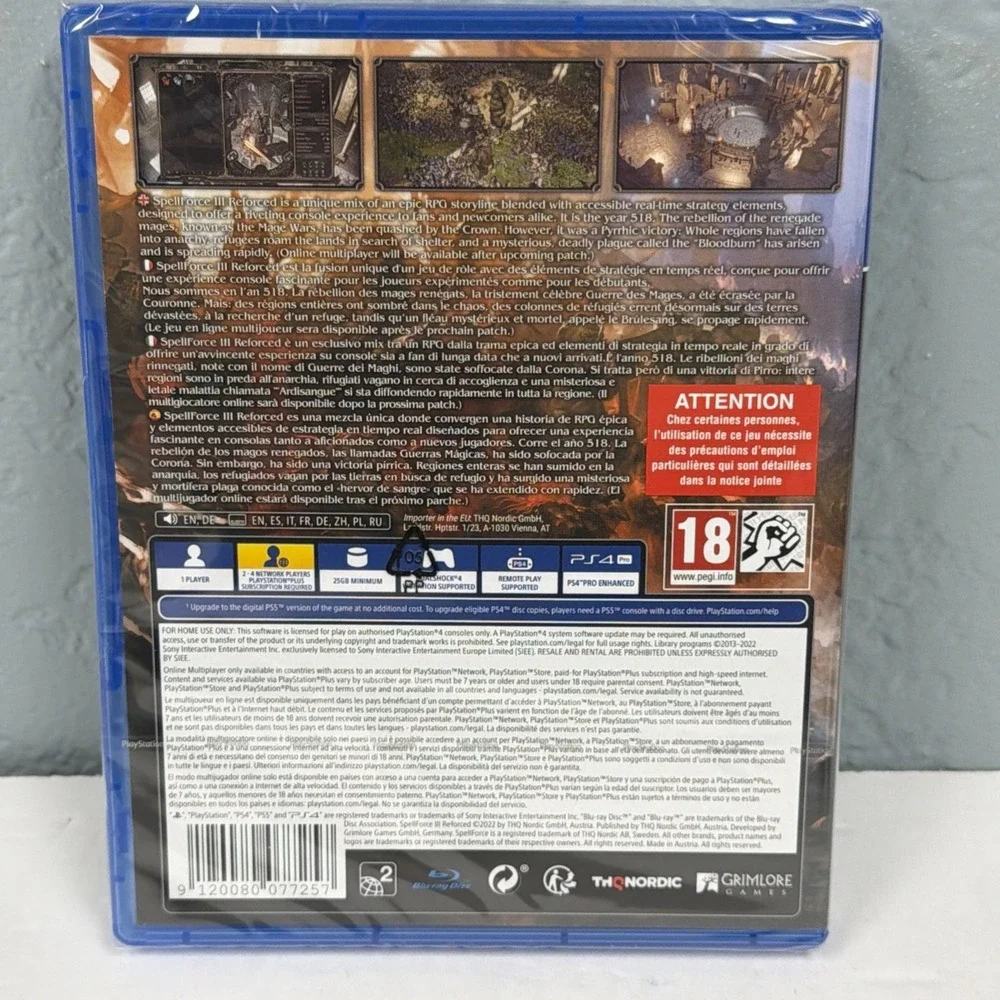 Spellfoce III Reforced PS4‎ Game BRAND NEW & SEALED